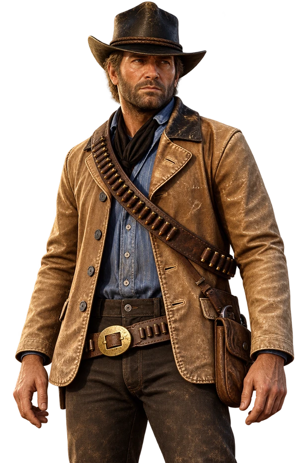 Arthur Morgan ao lado dos sinais de que o PC precisa de cuidados